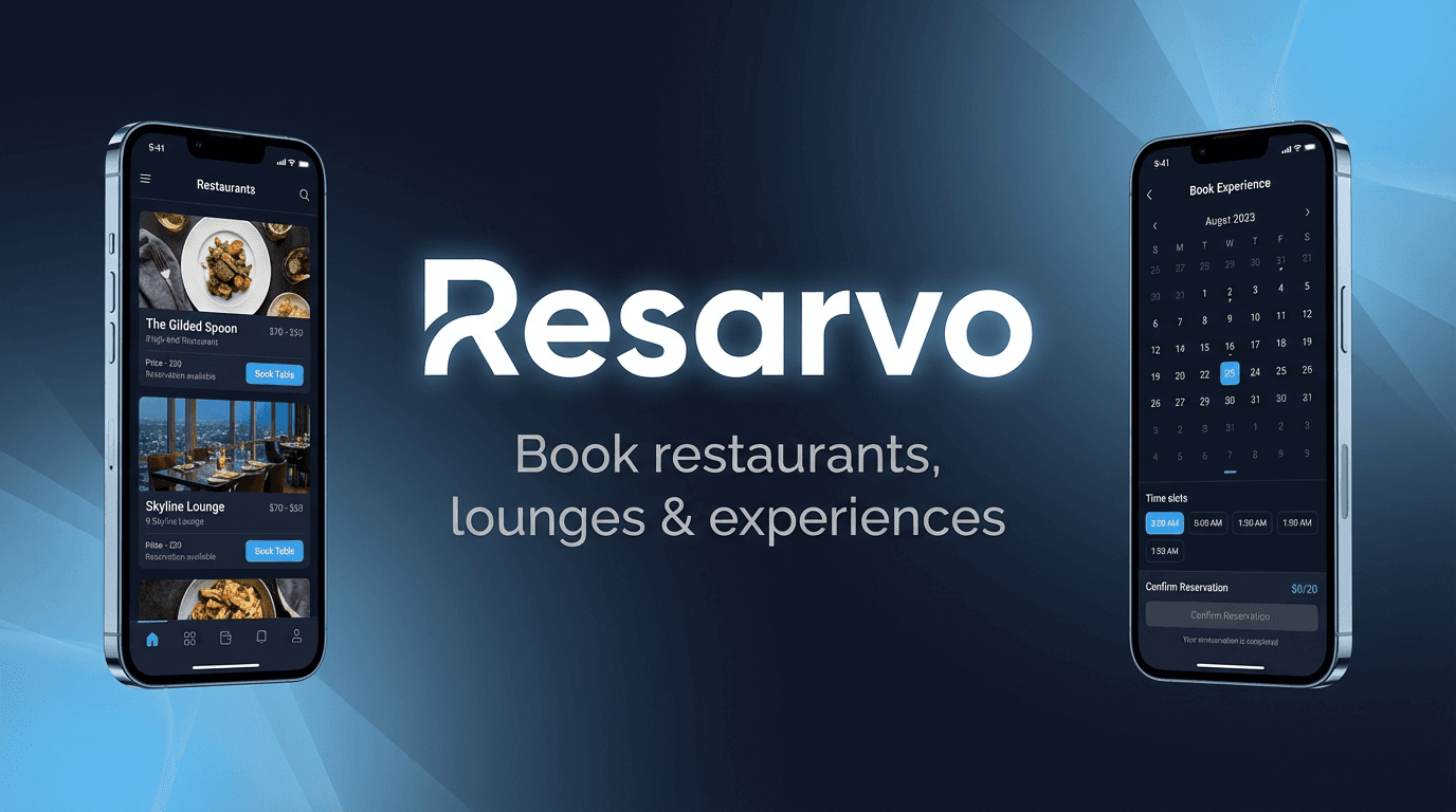 Resarvo — book restaurants, lounges and experiences